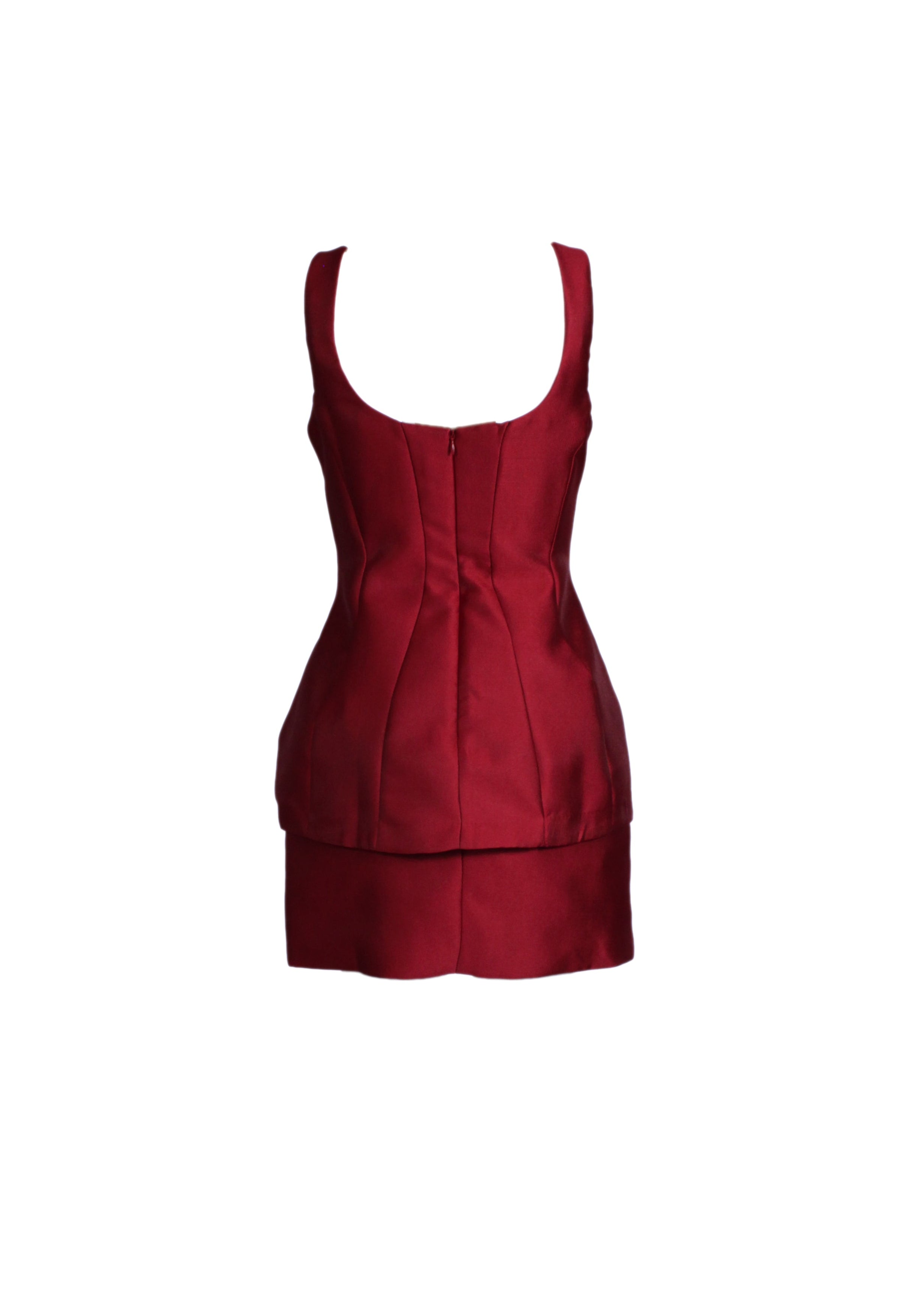 Amanda Uprichard Empired Tier Mini Dress