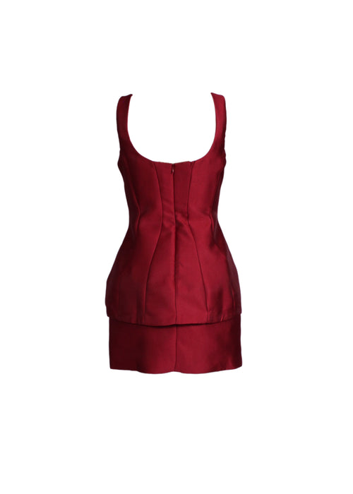 Amanda Uprichard Empired Tier Mini Dress